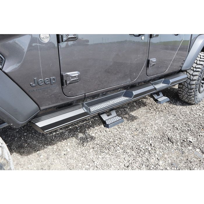 LoD Offroad  Armor Lite Drop Step (Pair) for 07-21 Jeep Wrangler JK, JL, & Gladiator JT with Armor Lite Rocksliders