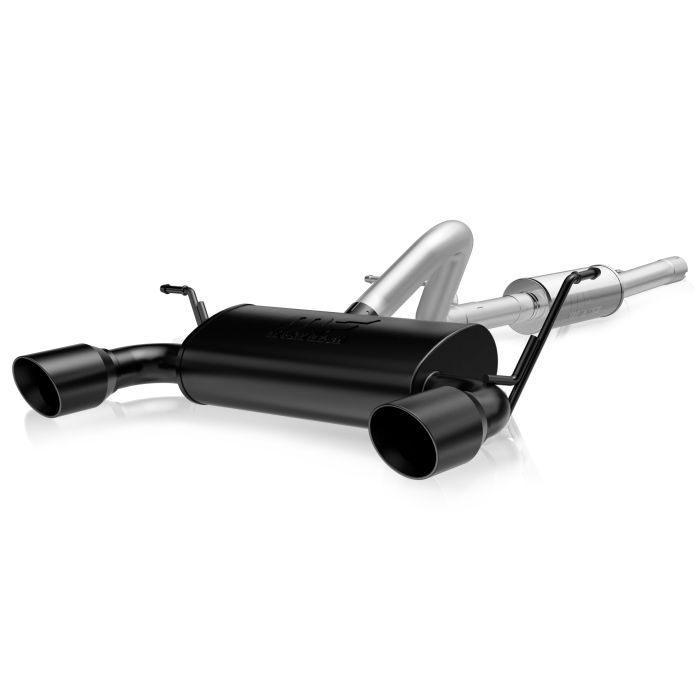 Magnaflow 19417 Street Series Stainless Steel Dual Exit Cat Back Exhaust System in High Temp Black Coating for 18-21 Jeep Wrangler JL with 3.6L