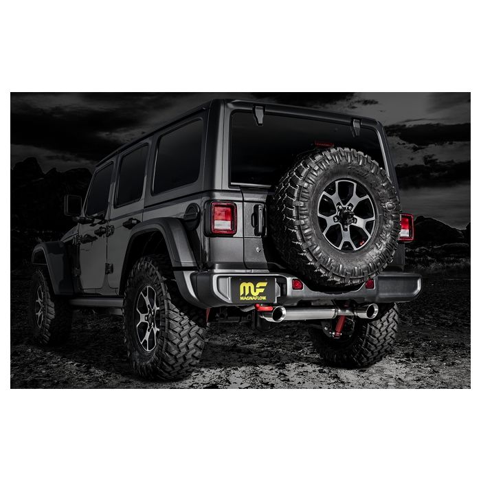 Magnaflow  Street Series Stainless Steel Dual Exit Cat Back Exhaust System for 18-21 Jeep Wrangler JL with 2.0L engine