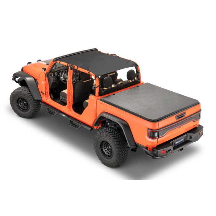 Bimini Top Plus , 2020-Current Jeep JT Gladiator 4Dr, MasterTwill Inc. Channel