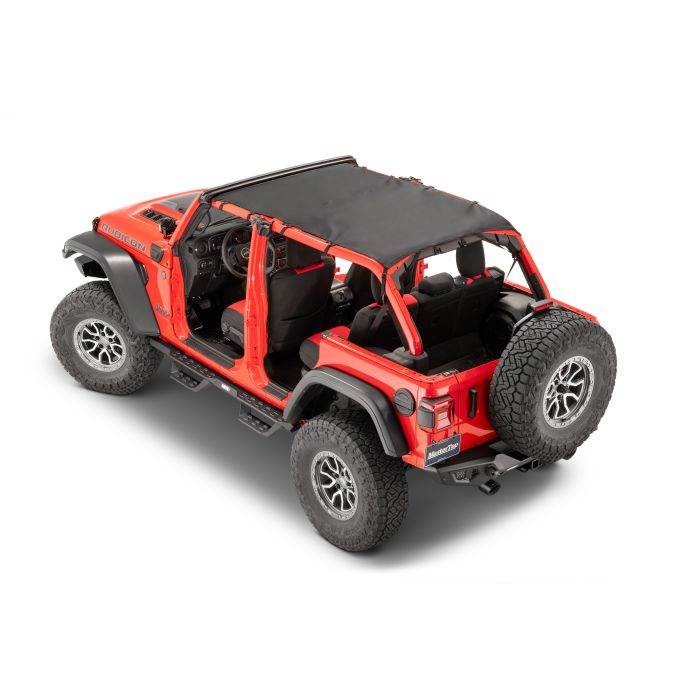 Bimini Top Plus, 2018-current Jeep JLU Wrangler 4Dr, MasterTwill Inc Channel..