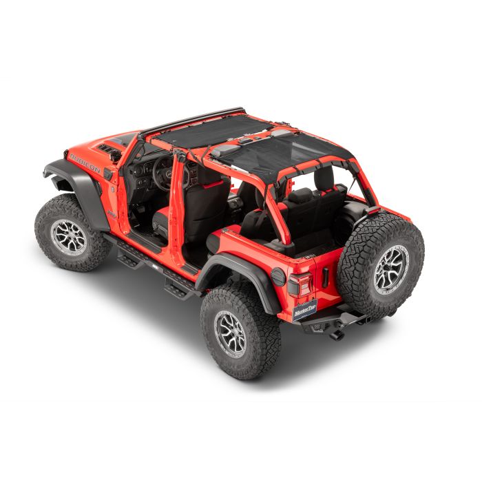 ShadeMaker Freedom Mesh Bimini Top Plus, 18-CURR JLU Jeep Wrangler 4 Dr, Black..