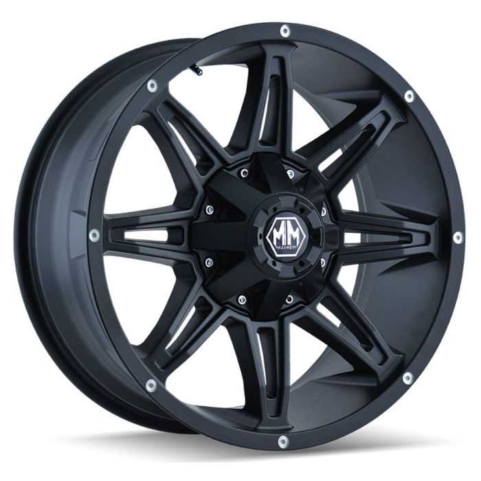 MAYHEM RAMPAGE 8090 MATTE BLACK 17X9 5-114.3/5-127 18MM 87MM