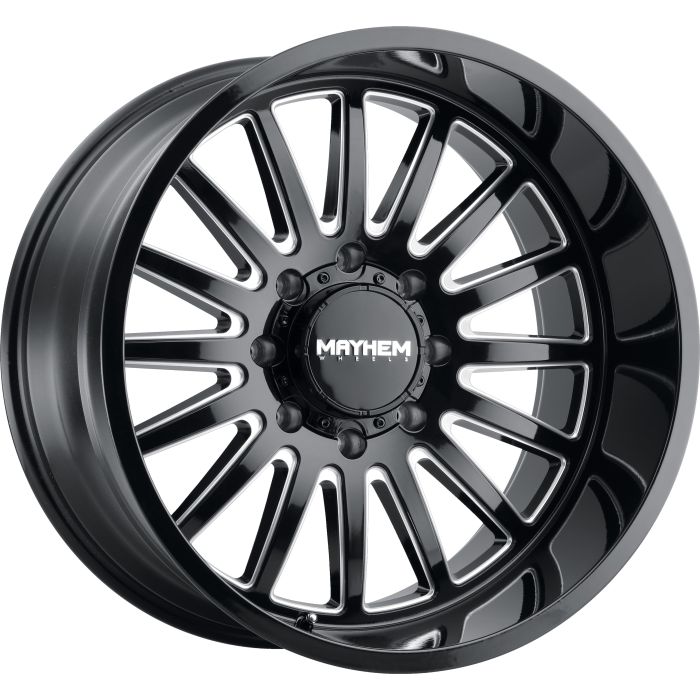 MAYHEM UTOPIA 8114 GLOSS BLACK MILLED 20X9 6-139.7 18MM 106MM 5.71BS