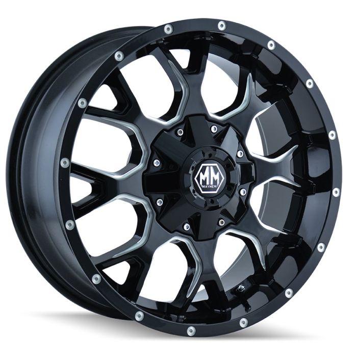 MAYHEM WARRIOR BLK/MIL 17X9 5X5 4.52BS