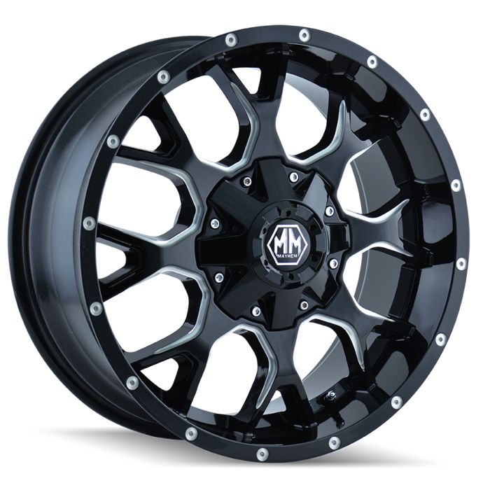 MAYHEM WARRIOR BLK/MIL 17X9 5X5 5.7BS