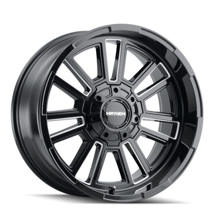 MAYHEM APOLLO 8115 GLOSS BLACK/MILLED 20X9 5-127/5-139.7 0MM 87.1MM