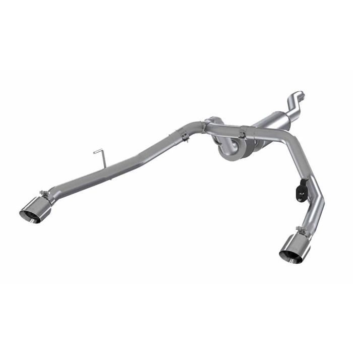 MBRP  2.5" Dual Rear Exit Cat Back Exhaust System for 20-26 Jeep Gladiator JT