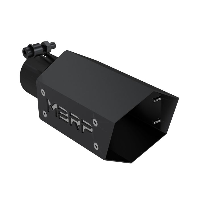 MBRP  4" Universal Black Series Hex Exhaust Tip with MBRP Logo 