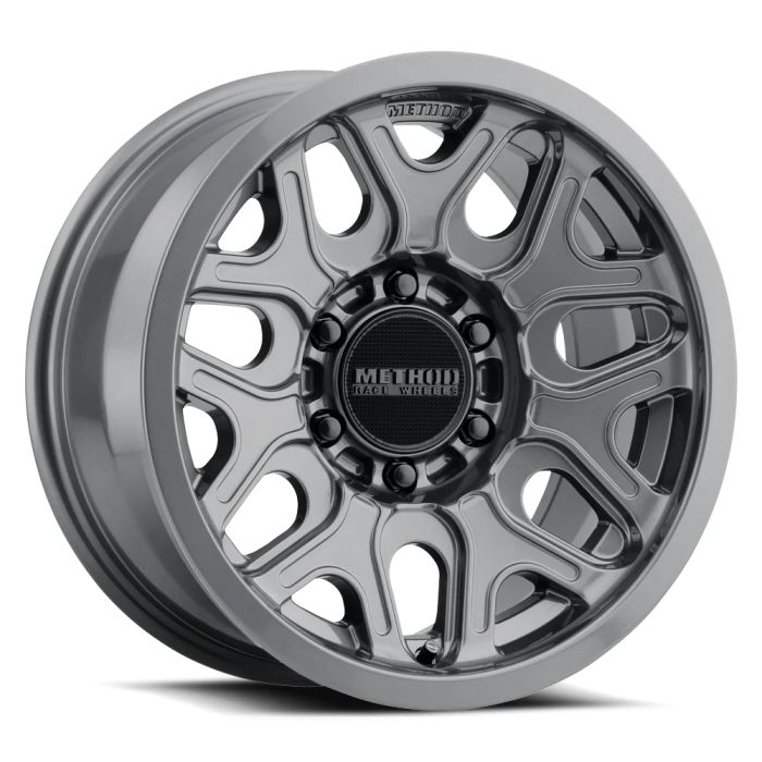 MR322, 17x8.5, 0mm Offset, 5x5, 71.5mm Centerbore, Gloss Titanium