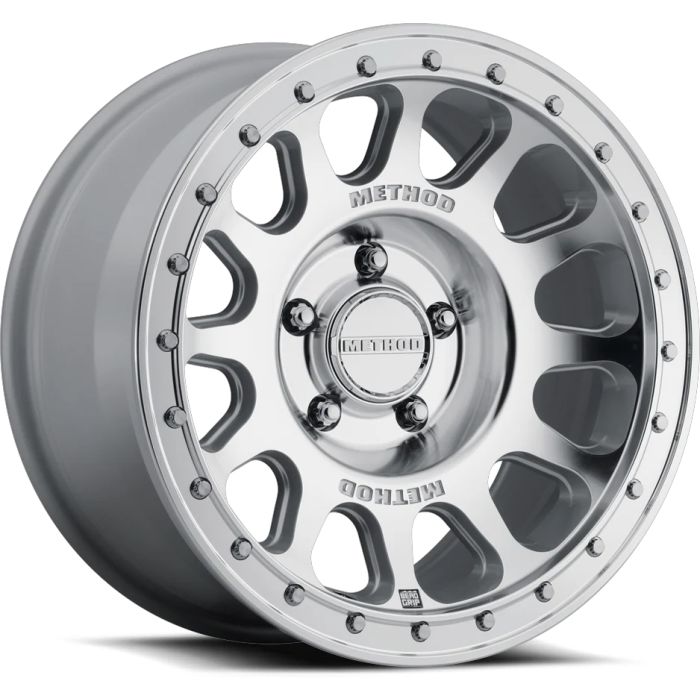 MR709 HD Bead Grip, 20x9, 5x5, Machined - Clear Coat JL/JT