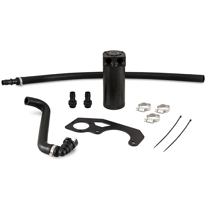 Mishimoto MMBCC-JLH-18CBE Baffled Oil Catch Can Kit for 18-21 Jeep Wrangler JL with 2.0L engine
