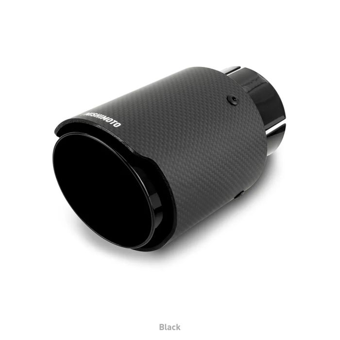 Carbon Fiber Muffler Tip, 2.5" Inlet, 3.5" Outlet, Black