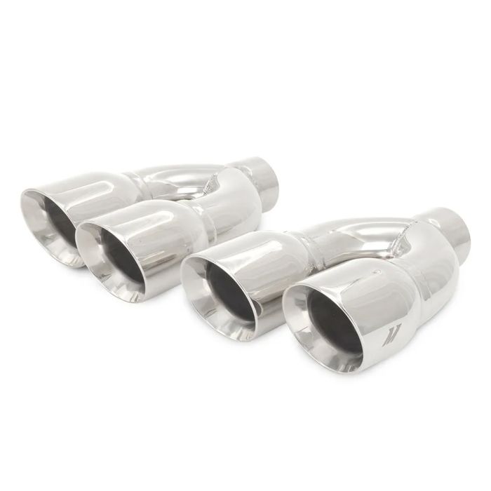 Mishimoto MMEXH-TIP-QY25P Dual-Y 3.5" Exhaust Tips   with 2.5" Inlet in Polished Stainless Steel