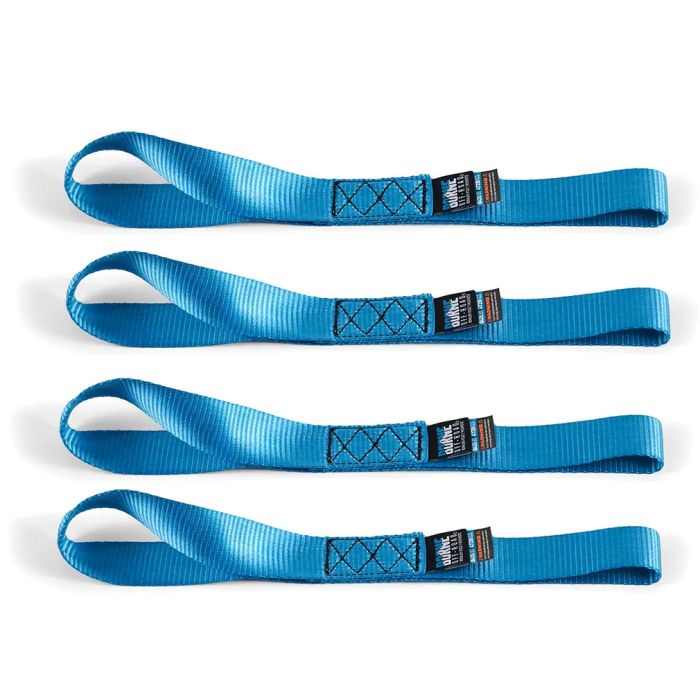Soft Loop Tie-Down Straps (4-Pack), Blue