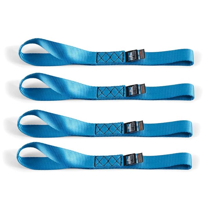 Soft Loop Tie-Down Straps (4-Pack), Blue