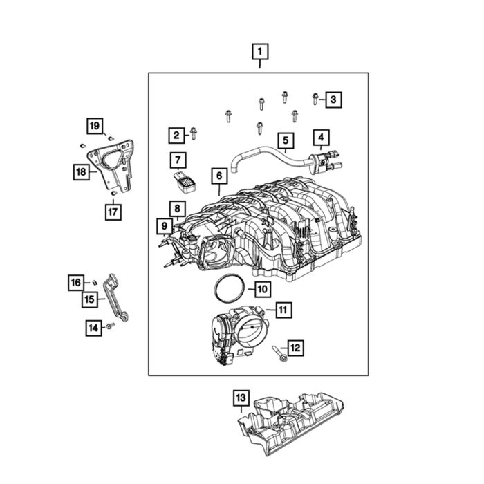Mopar 4627694AB Purge Control Valve for 14-22 Jeep Cherokee KL, Grand Cherokee WK2, WS, L, WL,  Wrangler JK & JL