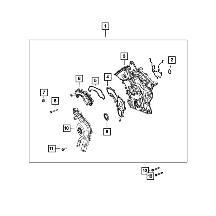 Mopar 5184653AF Coolant Crossover for 14-22 Jeep Cherokee 3.2L, & 11-19 Grand Cherokee WK2 3.0L Diesel/ 3.6L Gas Engine 