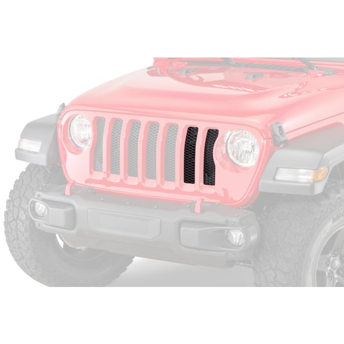 Mopar 6DF51RXFAC Driver Side Grille Insert  for 18-20 Jeep Wrangler JL