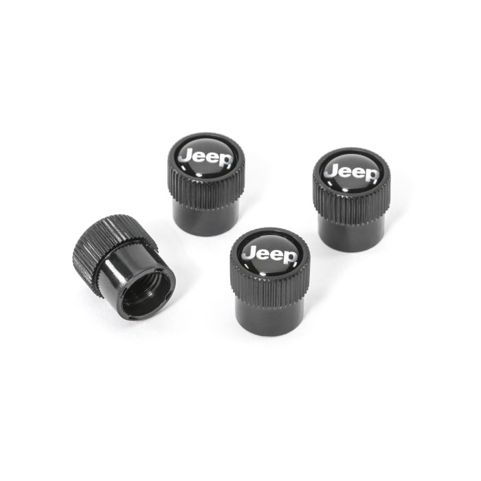 82213628AB - MOPAR VALVE STEM CAPS SILVER LOGO