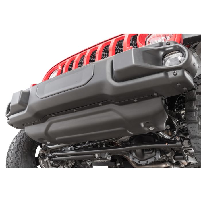 Mopar 82215183AB Front Bumper Skid Plate for 18-21 Jeep Wrangler JL & Gladiator JT with Steel Bumper