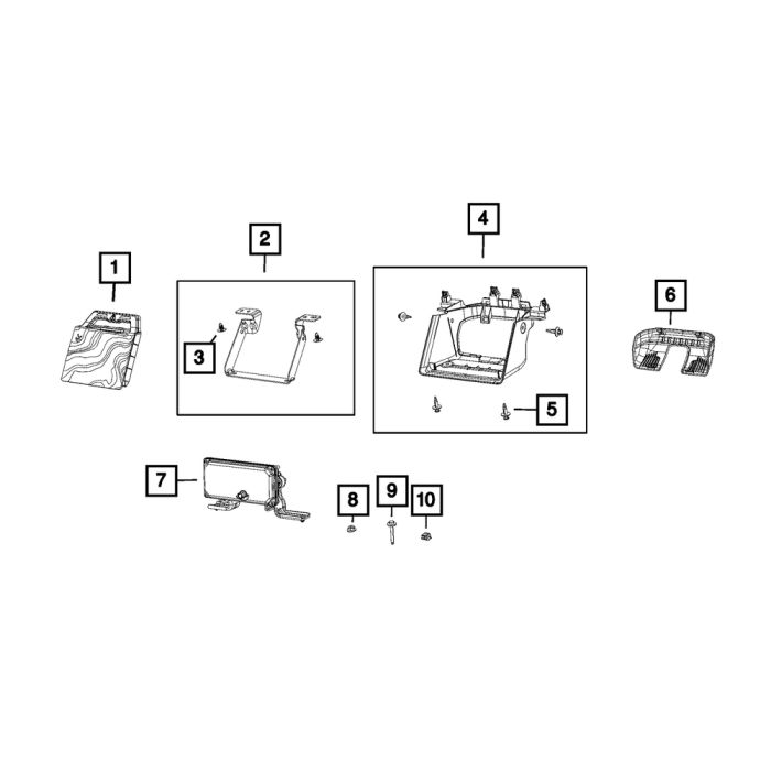 Mopar 68484711AF Forward Facing Camera for 2021 Jeep Gladiator JT 3.0L V6 - Diesel, & 3.6L V6 