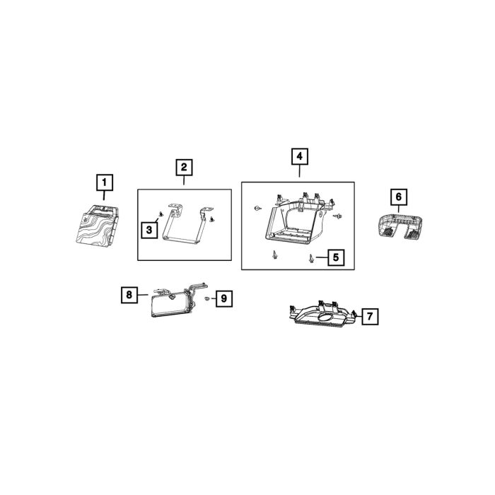 Mopar 68484709AG Forward Facing Camera for 2021 Jeep Wrangler JL