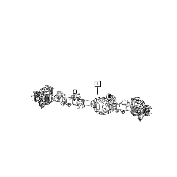 Mopar 68526130AA Front Axle for 20-21-Jeep Gladiator JT Mojave