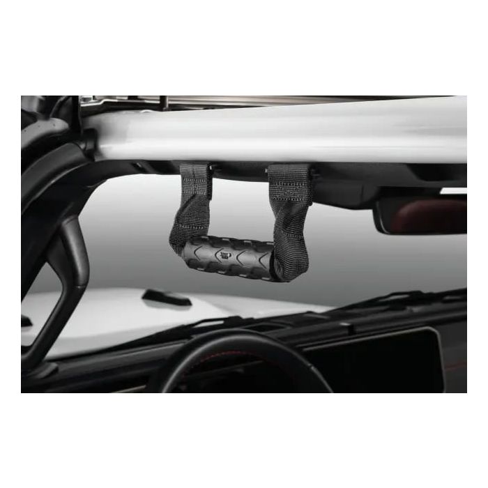 Mopar  Grab Handles in Black with Jeep Grille Logo for 24-26 Jeep Wrangler JL & Gladiator JT