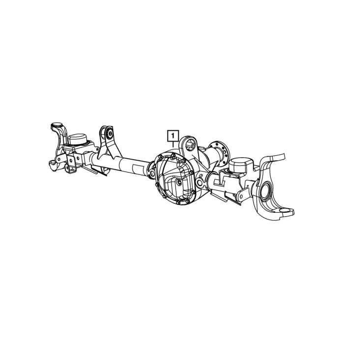 Mopar 68304505AC Front Axle Assembly  for 16-18 Jeep Wranger JK