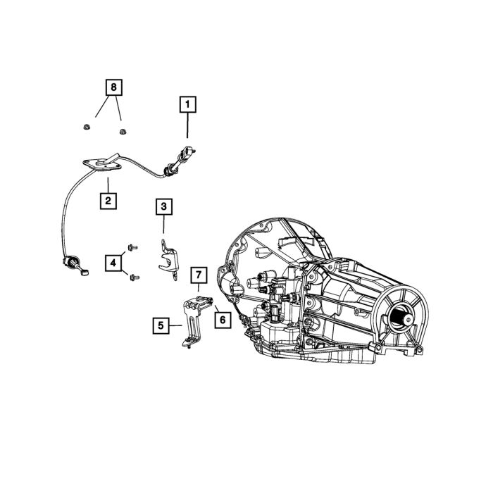 Mopar 55398213AA Shift Cable Bracket for 07-11 Jeep Wrangler JK