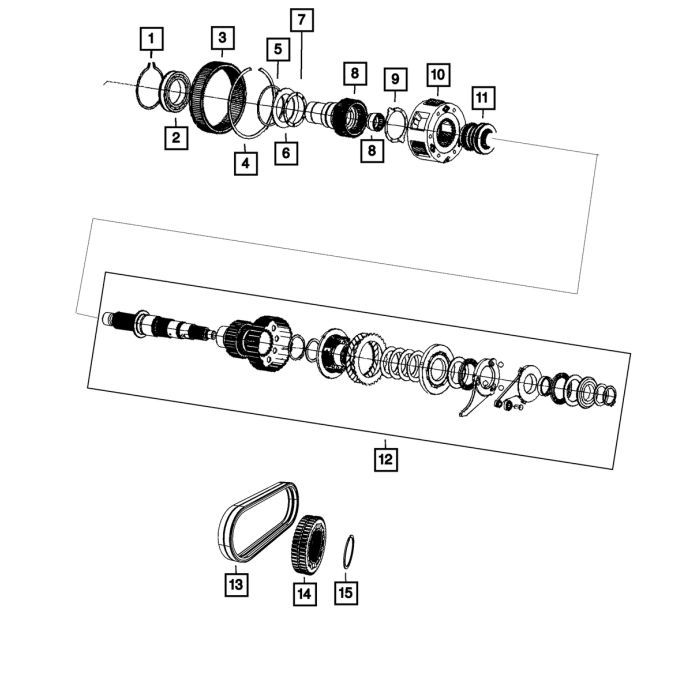 Mopar 68196231AA Transfer Case Planetary for 07-26 Jeep Wrangler JK, JL, & Gladiator JT