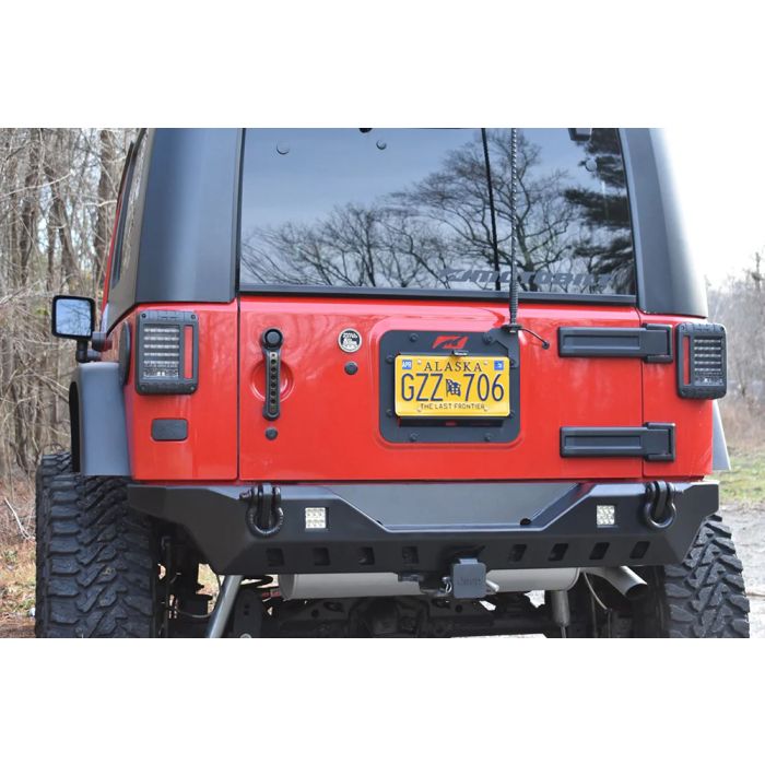 Motobilt MB1072 Crusher Rear Bumper with Light Mounts for 07-18 Jeep Wrangler JK