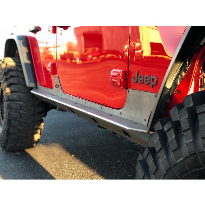 Motobilt MB1096 Crusher Rocker Guards with Step for 18-26 Jeep Wrangler JL Unlimited 4-Door