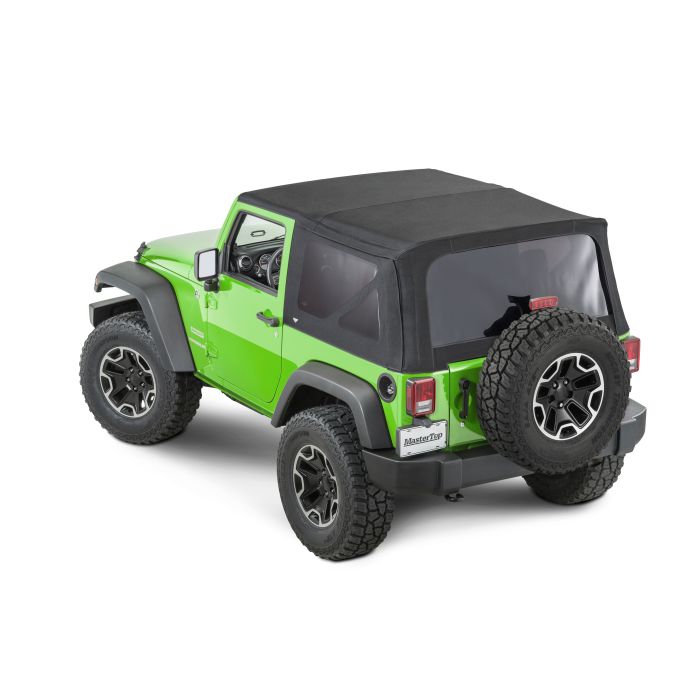 MasterTop 15601324 Complete Soft Top Kit in MasterTwill® Fabric for 07-18 Jeep Wrangler JK 