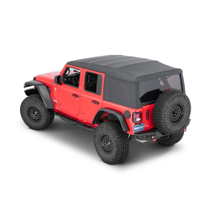 MasterTop 15601635 Complete Soft Top in Black Diamond for 18-24  Jeep Wrangler JL Unlimited