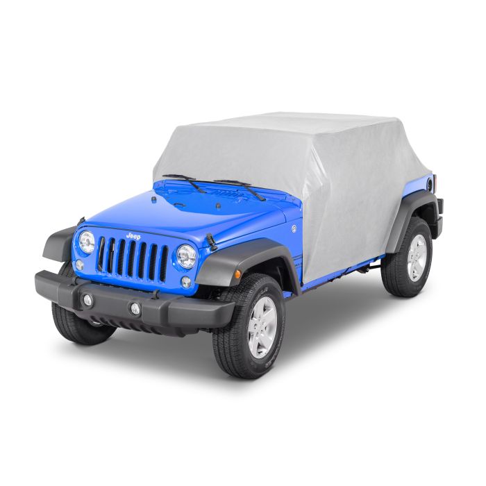 MasterTop 11120409 Five Layer Weatherproof Full Door Cab Cover for 07-18 Jeep Wrangler JK Unlimited