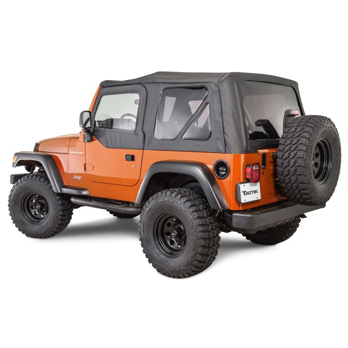 TACTIK REPL TOP W/DOOR TINT TJ BLK DIA