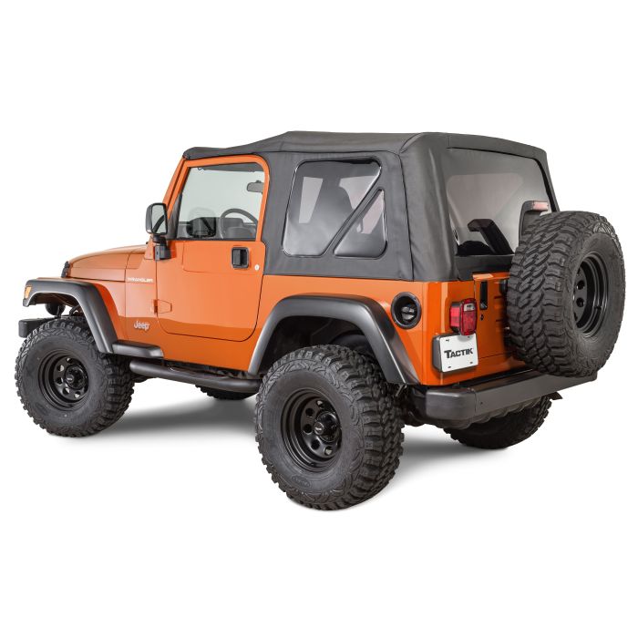 TACTIK REPL TOP W/O DR TINT TJ BLK DIA