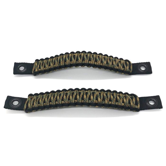 Jeep Wrangler Grab Handles Paracord JK Sound Bar Rear Side Pair Black/Multicam Bartact