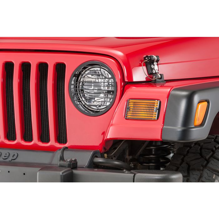 BILLET LIGHT GUARD SET BLACK 97-06 TJ
