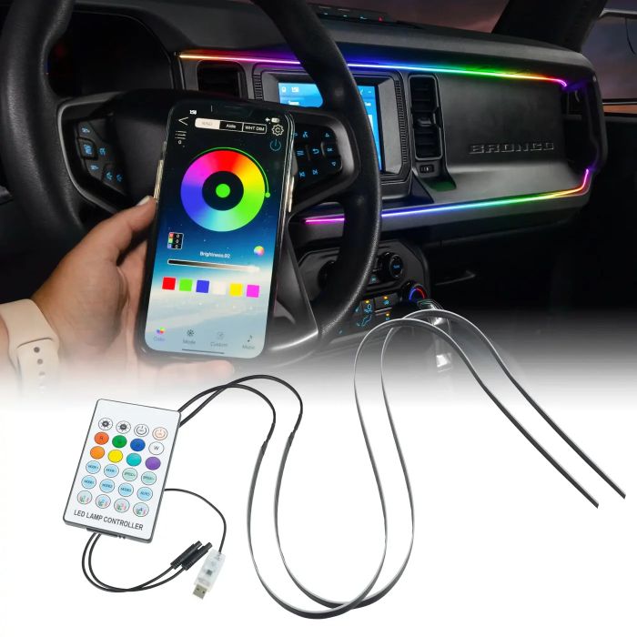 Oracle Lighting 4237-332 Dynamic ColorSHIFT LED Interior Dash Board Kit for 21-25 Ford Bronco