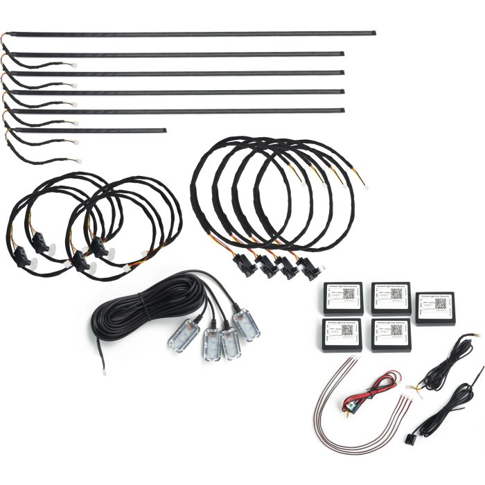 Oracle Lighting 4240-332 Dynamic ColorSHIFT 18-Piece Universal LED Interior Kit - Bluetooth Multi-Zone Lighting 