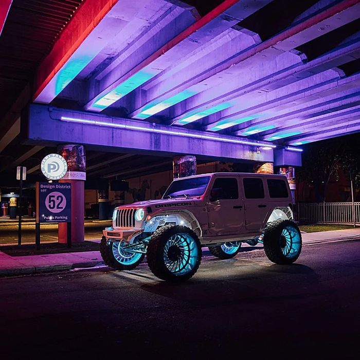 ORACLE Lighting LED Illuminated Wheel Rings - Aqua