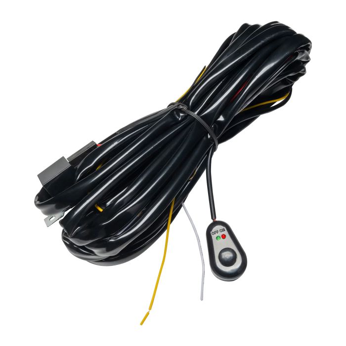 Oracle Lighting 5897-504 Roof Light Bar Switched Wiring Harness for 21-25 Ford Bronco with the ORACLE Lighting Integrated Windshield Roof LED Light Bar System and without factory Aux Switches 
