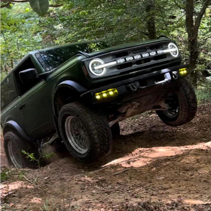 Oracle -2021+ Ford Bronco Triple LED Fog Light Kit for Steel Bumper