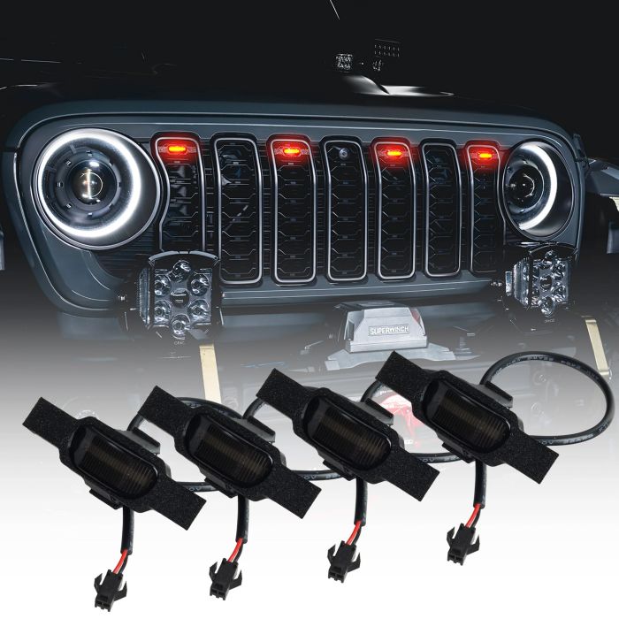 Oracle Lighting  Pre-Runner Style LED Grill Light Kit for 24-26 Jeep Wrangler JL & Gladiator JT