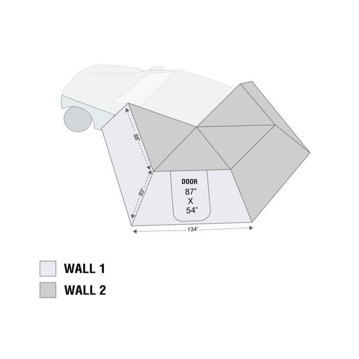 Nomadic 270 LT Awning Wall 2 Driver Side