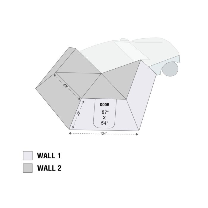 Nomadic 270 LT Awning Wall 1 Passenger Side
