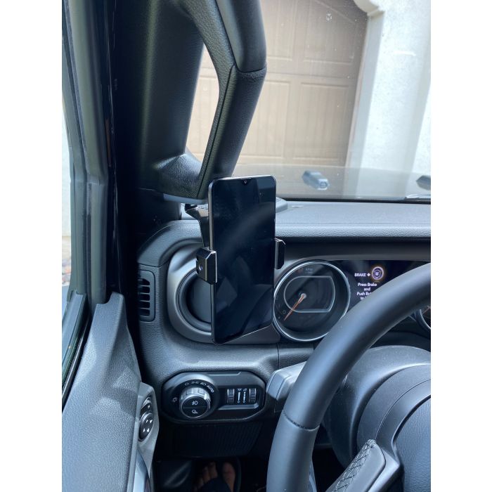 Overtread  Grab Handle Phone Mount for 18-23 Jeep Wrangler JL and Gladiator JT